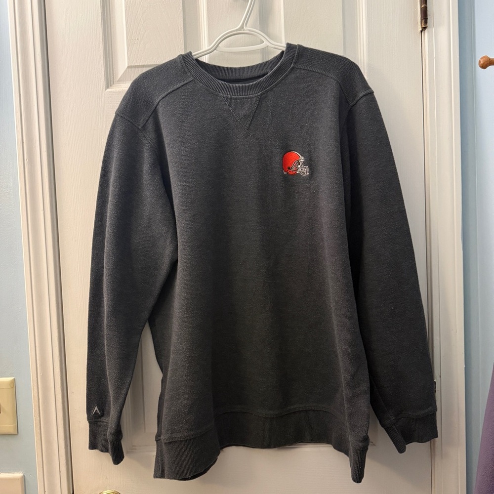 Cleveland Browns Sweatshirt Antigua Sweater Size XL Dark Grey NFL